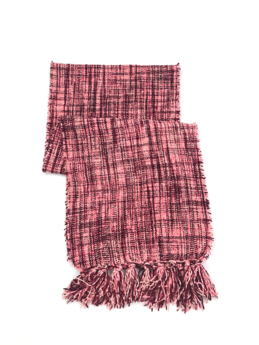 CHARTER CLUB chenille ultra soft space-dyed winter scarf wrap -WINE/BURGUNDY one size - Image 2