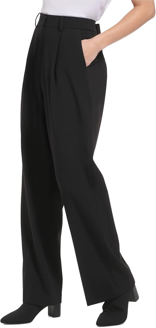 Calvin Klein Womens Wide Leg High Waist Dress Pants 10 - Image 4