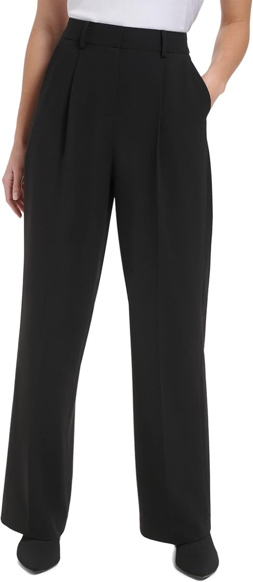 Calvin Klein Womens Wide Leg High Waist Dress Pants 10 - Image 2