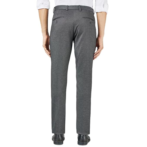 KARL LAGERFELD mens Flat Front Logo Waistband Pant, 16 - Image 3