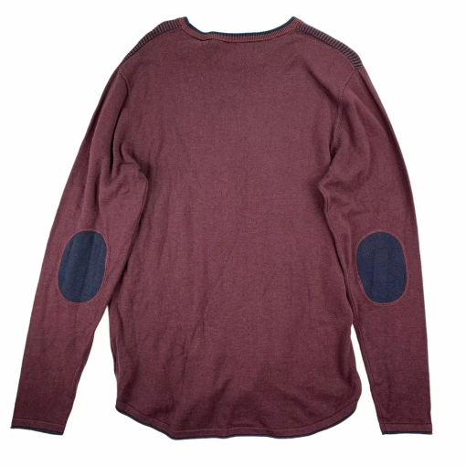 Buffalo David Bitton Mens Warell Elbow Patch Crewneck L - Image 3