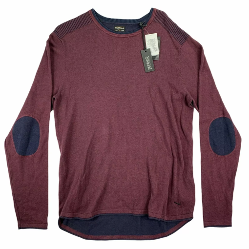 Buffalo David Bitton Mens Warell Elbow Patch Crewneck L - Image 2