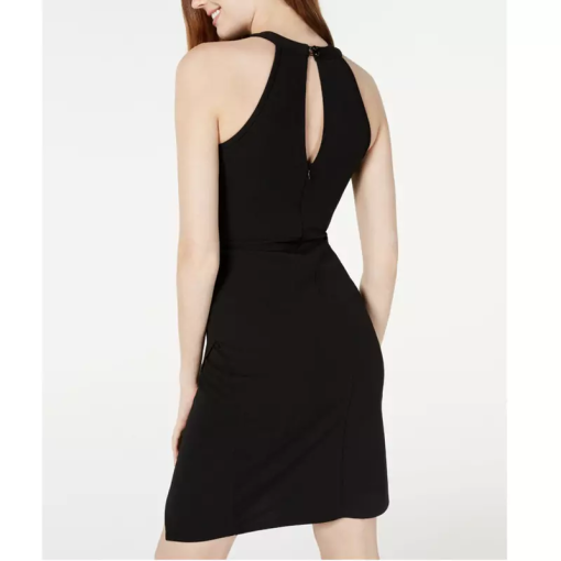 Almost Famous Junior's Halter Bodycon Dress Black Size M - Image 3