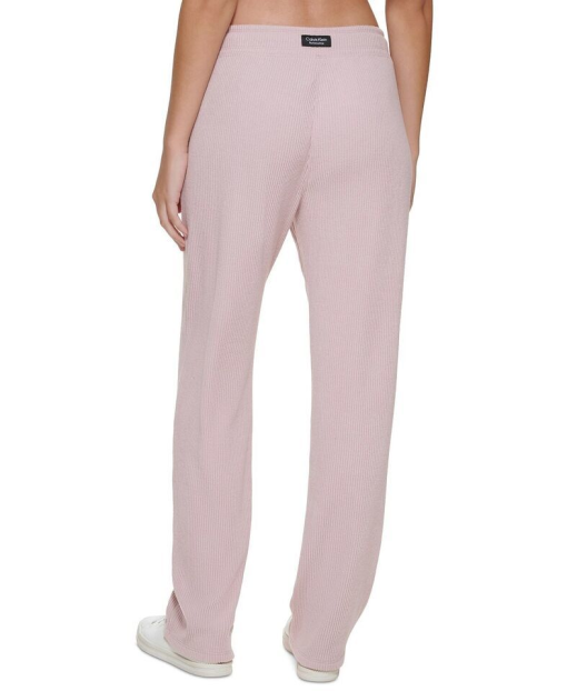 Calvin Klein Women S Ribbed Track Pants Pink Size X-Large - Image 2