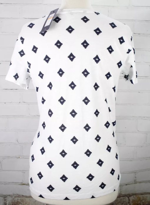 Tommy Hilfiger Shirt Womens Extra Large White V Neck Diamond Casual Ladies - Image 3