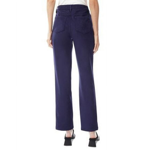 Jones New York Women's Faux Suede Straight Leg Pants Blue Size 14 - Image 3