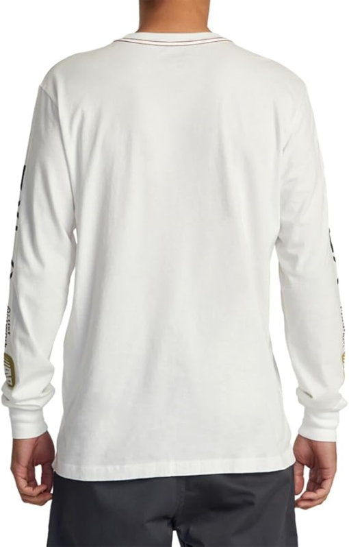 Men's Rvca Anp Long Sleeve Tee, Size Large - Ivory L - Image 3