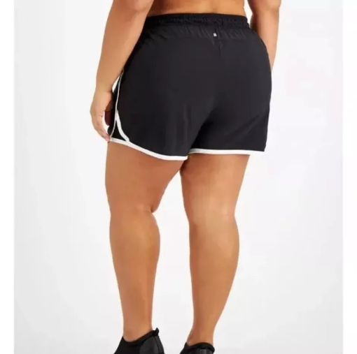 ID Ideology Womens Plus Size Running Shorts  Black  3X - Image 3