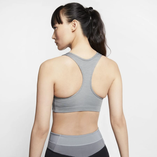 Nike Swoosh Padded Sports Bras Women Grey, Size: XS - Image 2