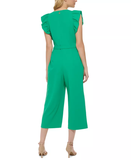 Tommy Hilfiger Petite Ruffle-Sleeve Jumpsuit - Parakeet - Image 3