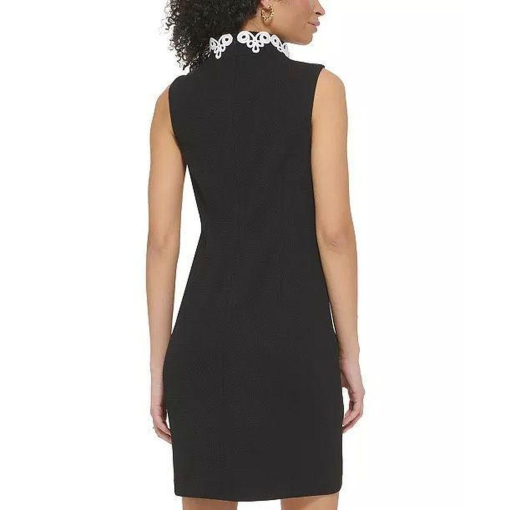 Jessica Howard Petite Lace-Trim Shift Dress 4P - Image 2