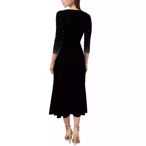 MSK Women's Knit Beaded MIDI Dress S - Image 2