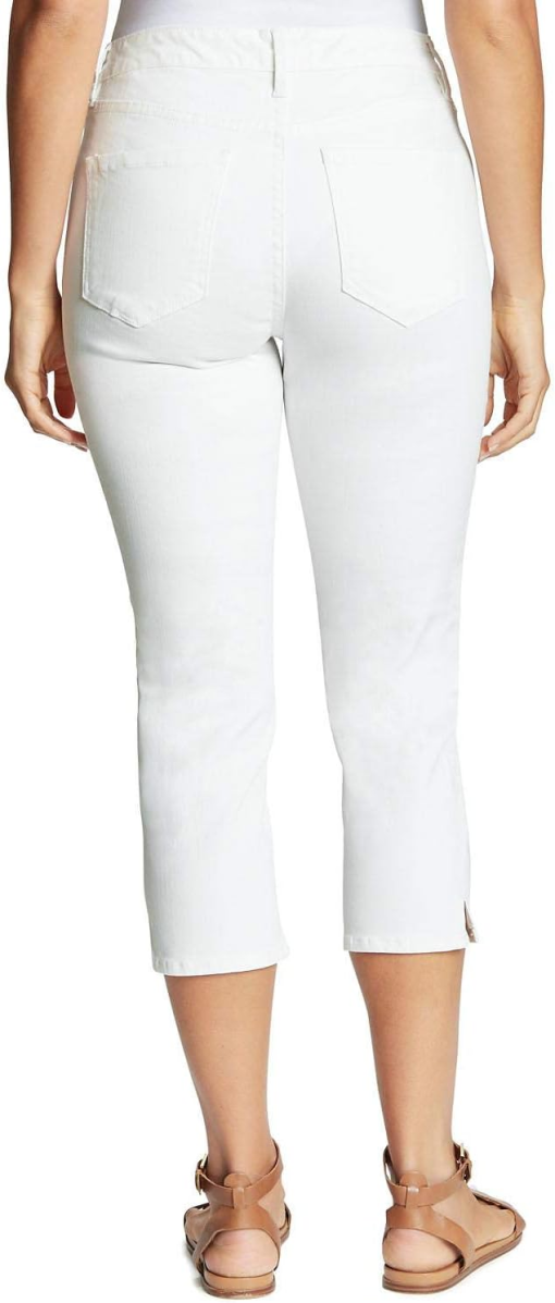 Vintage White Rivet-Accent Amanda Capri Jeans - Women 12 - Image 2