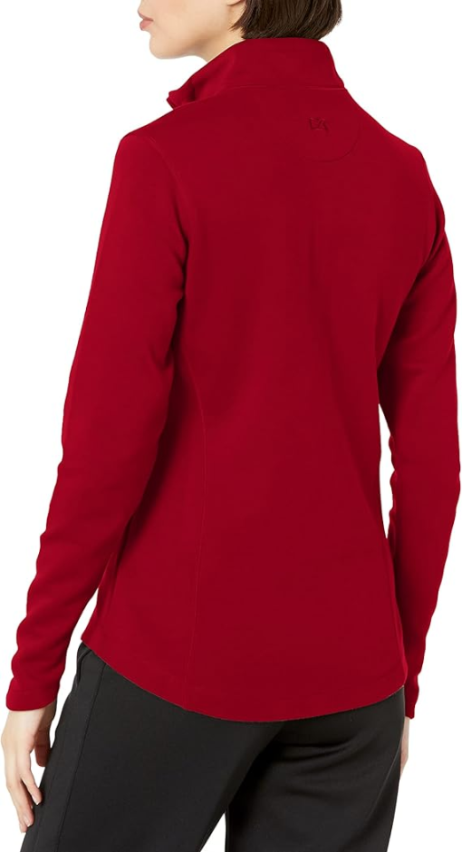 Karen Scott Women's Solid Ribbed Knit 1/4 Zip Pullover L - Image 2