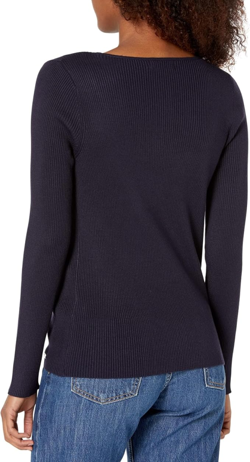 Calvin Klein Women's Cutout Ribbed Knit Pullover Sweater M - Image 2