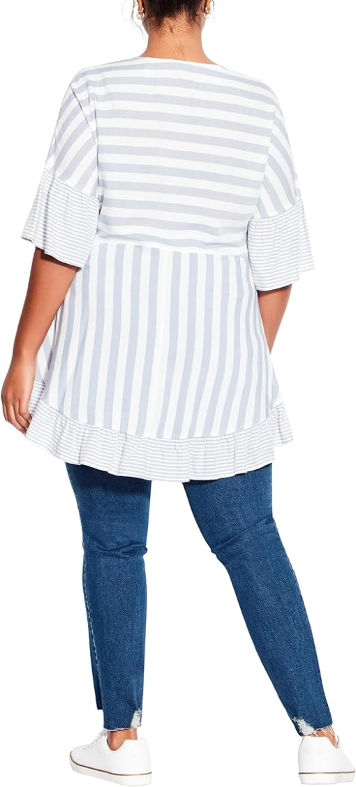 Evans TUNIC HATTIE STRIPE - Blue - 16 - Image 2