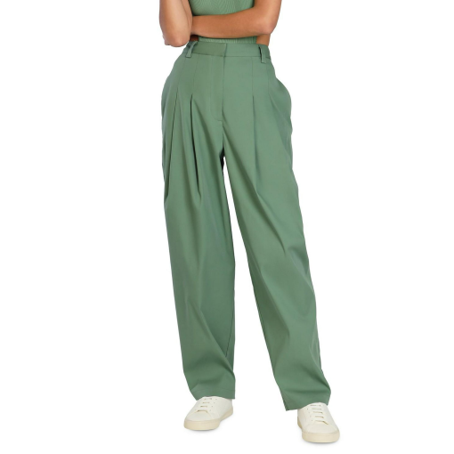 Bar Iii Nicole Williams English Pleated Wide-Leg Relaxed Pants, 2 - Image 2