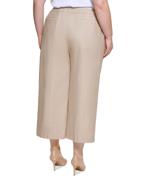 Calvin Klein Women's Twill Cropped Wide Leg Pants 16W - Image 2