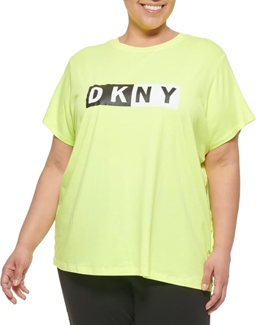 Dkny Plus Womens Logo Activewear Pullover Top 2X - Image 2