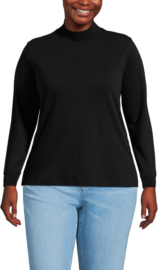 Karen Scott Mock-Neck Top S - Image 2