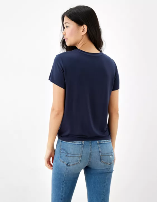 Style & Co Cotton Pocket T-Shirt, L - Industrial Blue - Image 2