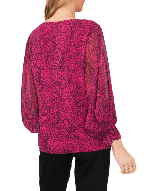 Vince Camuto Women's Chiffon Printed Blouse XS - Image 2