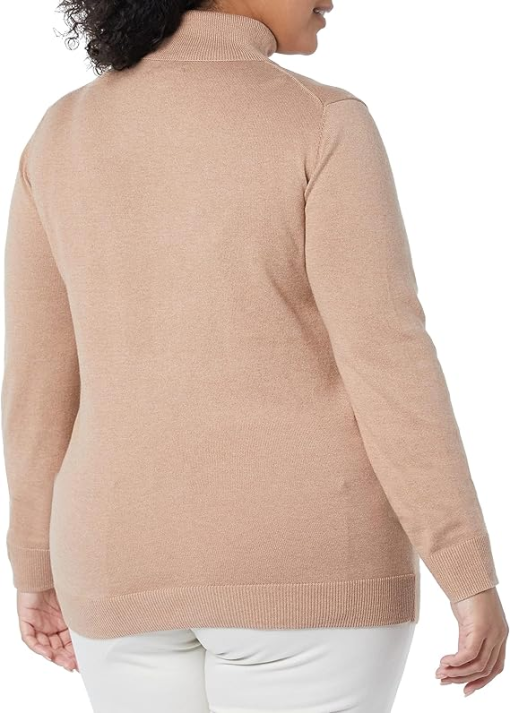 Calvin Klein Women's Plus Turtleneck Sweater - Cafe Ole - Size 2X - Image 3