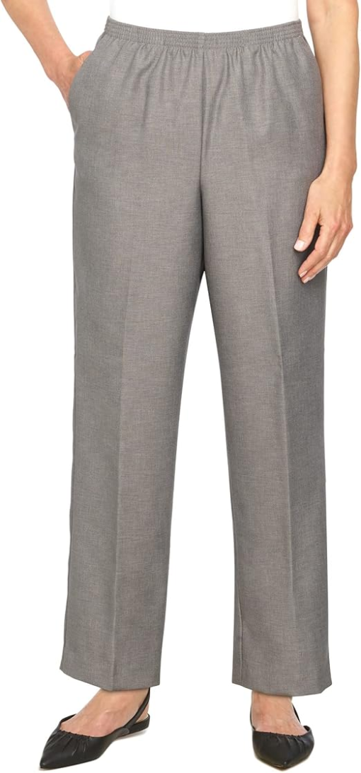 Alfred Dunner Women's Plus-Size Solid Medium Pant 22W - Image 2