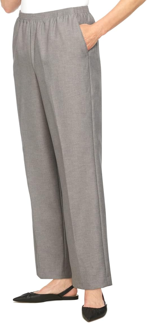 Alfred Dunner Women's Plus-Size Solid Medium Pant 22W - Image 4