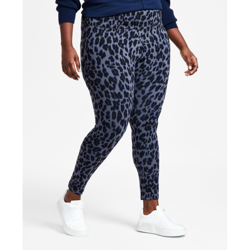 Style & Co Plus Size Animal Print High Rise Leggings,- Classic Animal 3X - Image 2