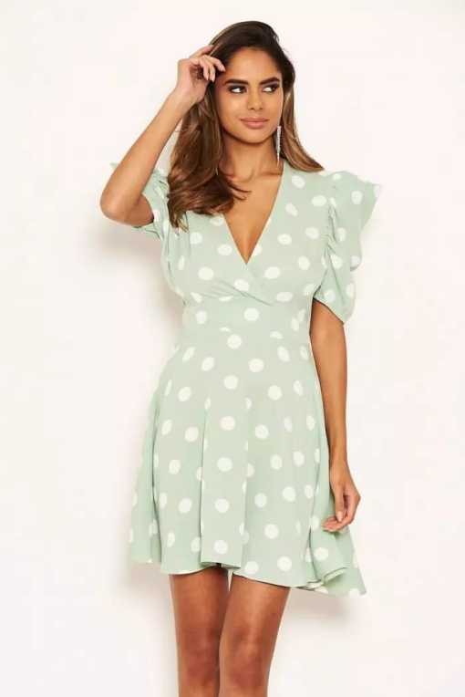 Ax Paris Polka Dot Skater Dress 6 - Image 4