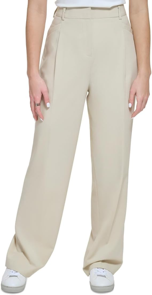 Calvin Klein - Women's High Waist Business Wide Leg Pants  6 - Image 2