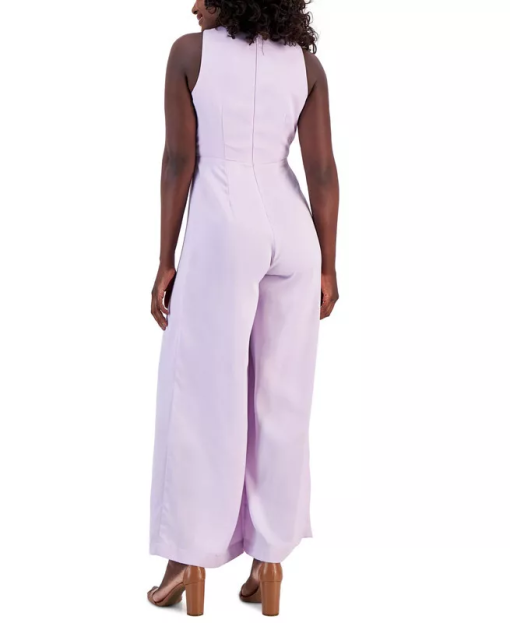 Taylor Women's Twisted-Front Wide-Leg Jumpsuit 6 - Image 3