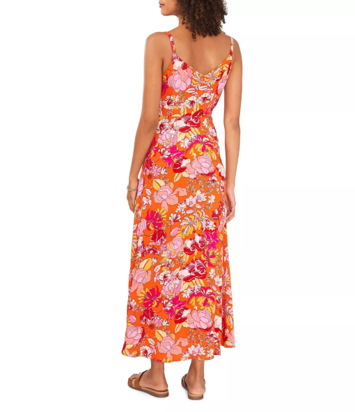 Vince Camuto Women's Floral-Print V-Neck Maxi Dress M - Image 3