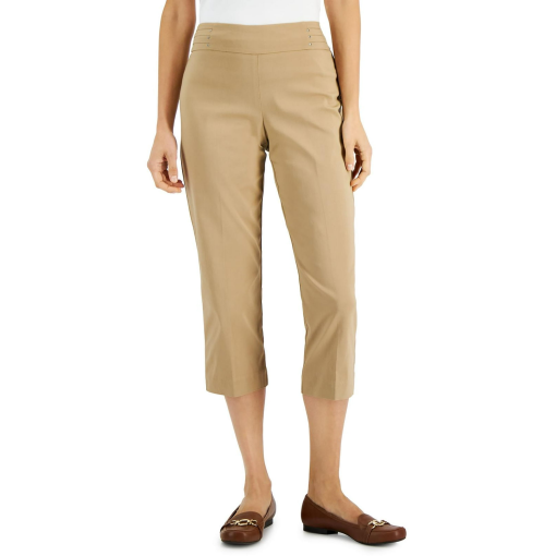 Jm Collection Embellished Pull-on Capri Pants,  S - Image 2