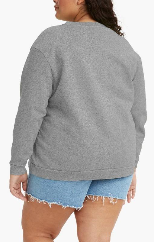 Levis Graphic Crewneck Sweatshirt Grey 2XL - Image 2