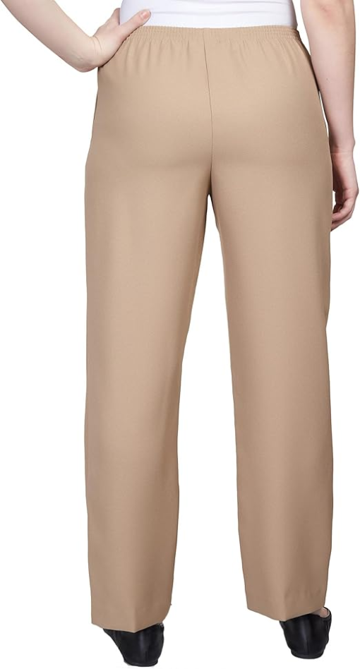 Alfred Dunner Women's Solid Medium Pant 12 - Image 3