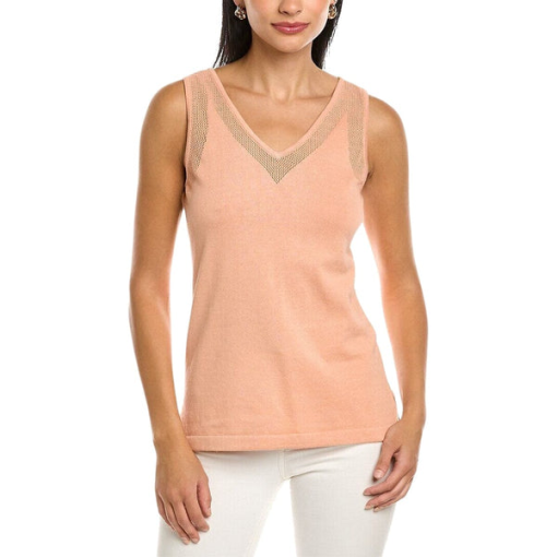 Anne Klein Women's V-Neck Knit Tank Top XL - Image 2