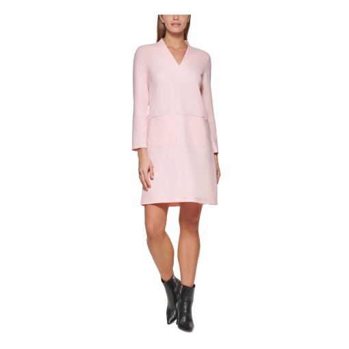 Dkny V-Neck Shift Dress 8 - Image 2