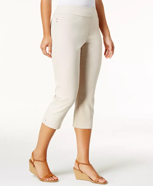 Jm Collection Embellished Pull-on Capri Pants,  XS - Image 2