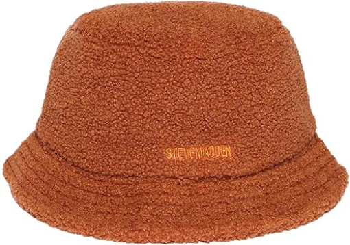 Steve Madden Sherpa Bucket Hat Brown One Size - Image 2