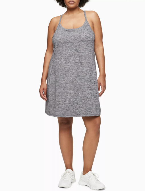 Calvin Klein Women's Performance Plus Strappy Tank Dress - Grey - 1X - Image 2