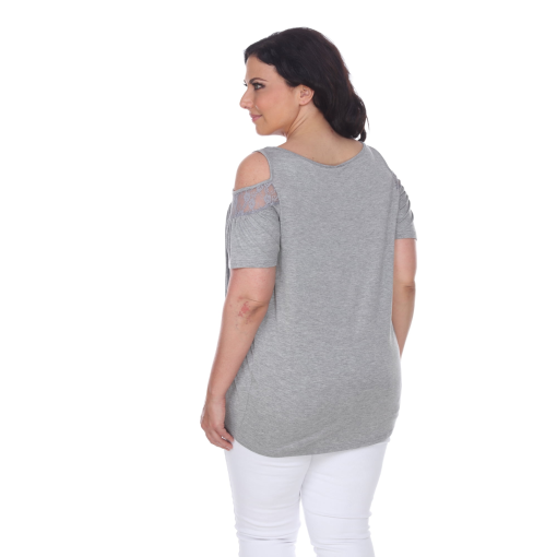 White Mark Plus Bexley Tunic Top - Grey - 2X - Image 2