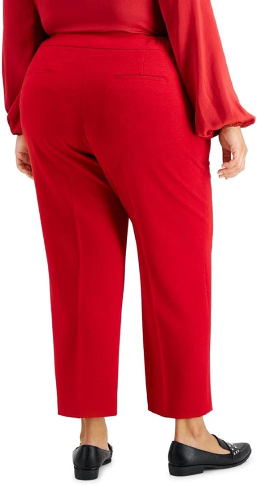 Bar Iii Plus Size Straight-Leg Pants, 24W - Morello Cherry - Image 2