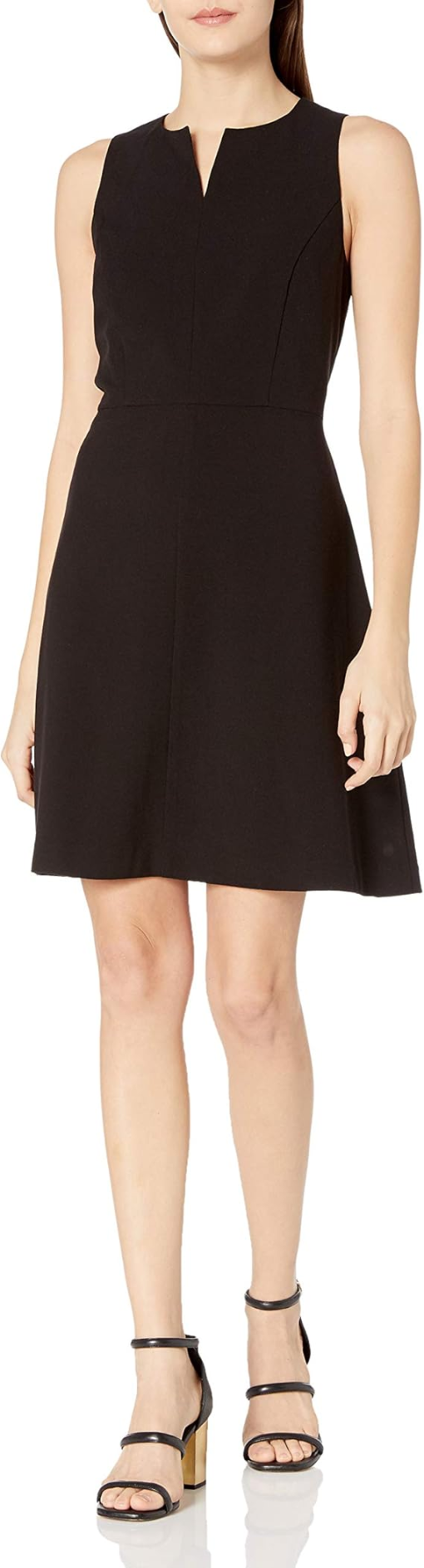 Kensie Stretch Crepe Dress (Black) Women's Dress L - Image 2