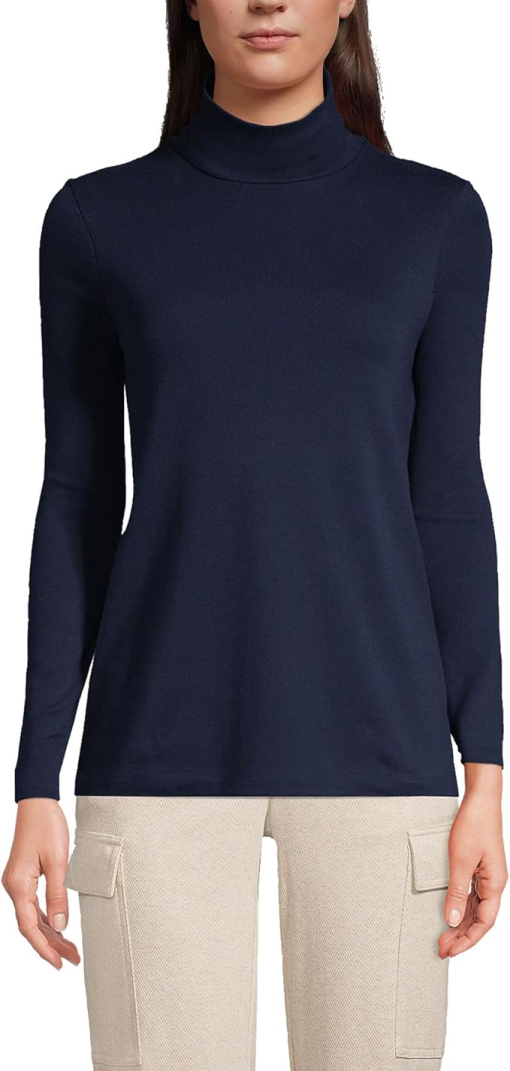 Karen Scott Mock-Neck Top, - Intrepid Blue XXL - Image 2