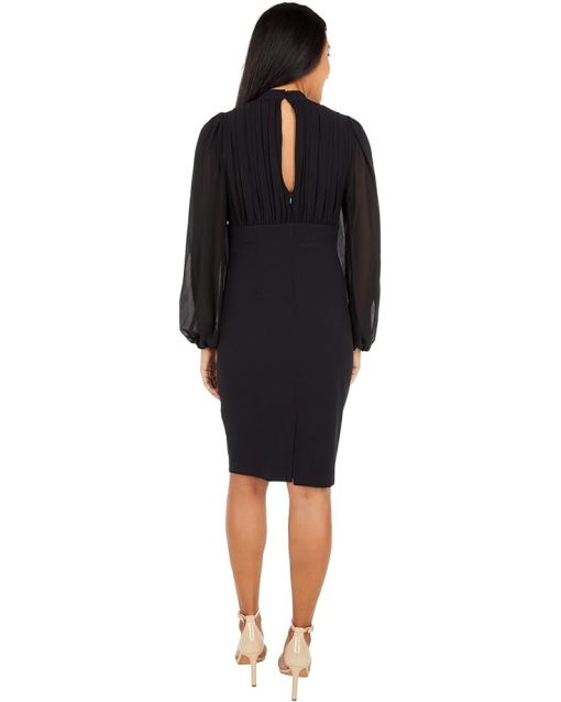 Vince Camuto Women's V Neck Dress in Black 2 Lord & Taylor 2 - Image 3