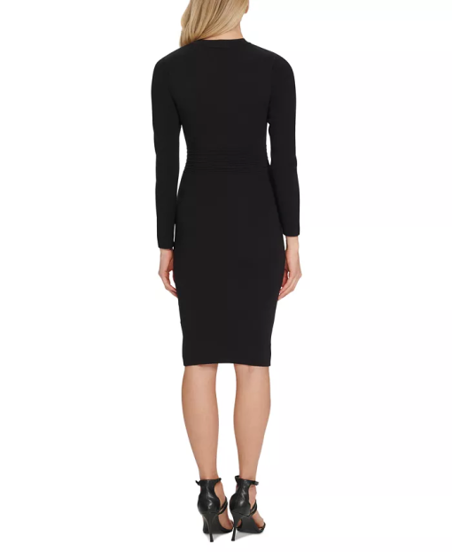 DKNY Womens Button Front MIDI Sweaterdress S - Image 3