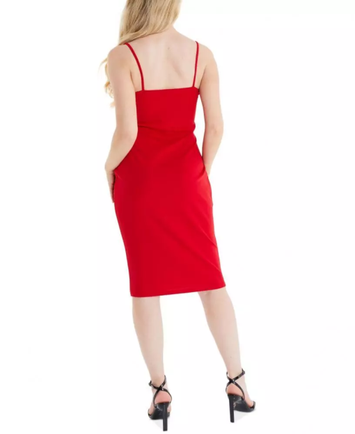 Quiz Juniors Womens Sweetheart Neck Knee Bodycon Dress 6 - Image 2