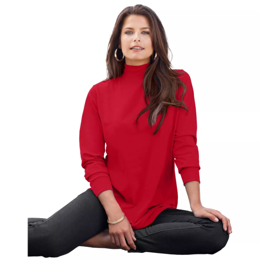 Karen Scott Plus Size Mock-Neck Top 3X - Image 2